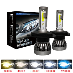 2PCS 20000LM LED Car Headlight Bulbs – H4 H7 H1 H8 H11 9005 9006 9004 H3 H13 – Super Bright 12V Turbo LED for Night Driving