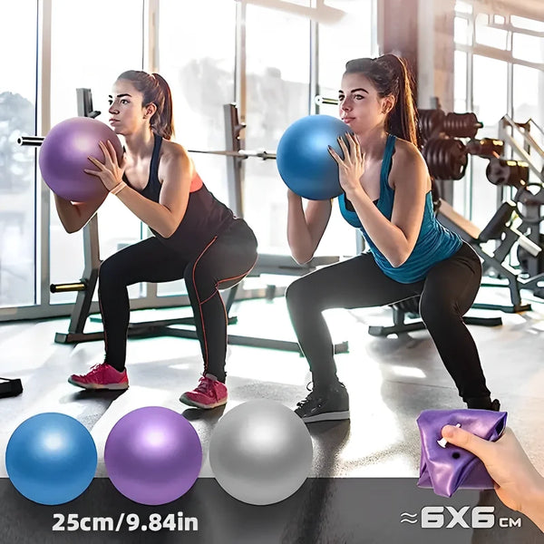 25CM Yoga Pilates Ball - Small Balance Ball for Core Training, Fitness, and Therapy Exercises 🏋️‍♀️