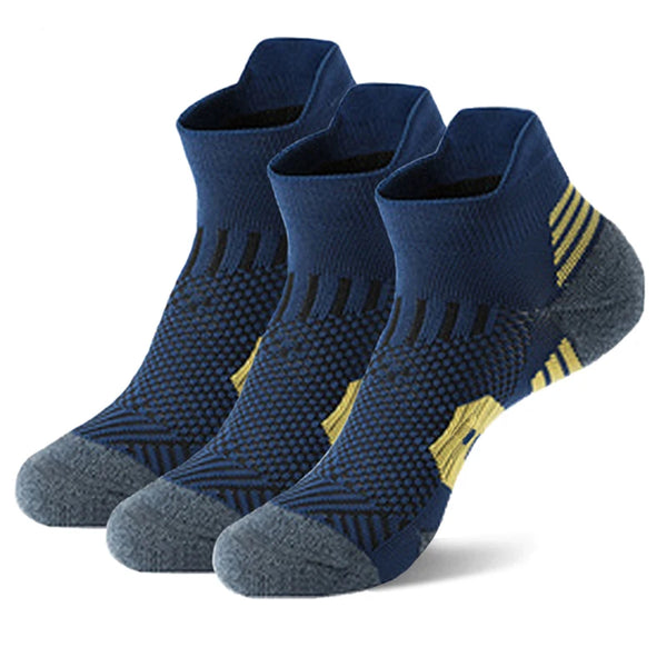 Non-slip quick-drying fitness running socks for men and women, towel bottom, basketball training socks, athletic sports gear.