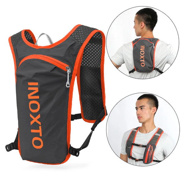 5L lightweight hydration vest for trail running, marathon, cycling and climbing with breathable mesh design