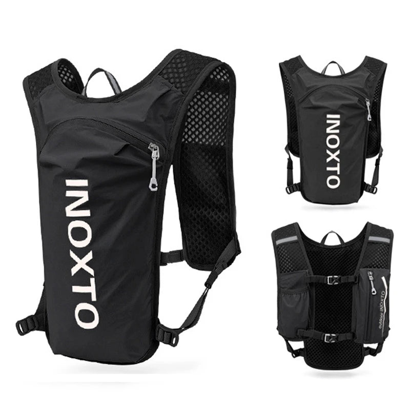 5L lightweight hydration vest for trail running, marathon, cycling and climbing with breathable mesh design