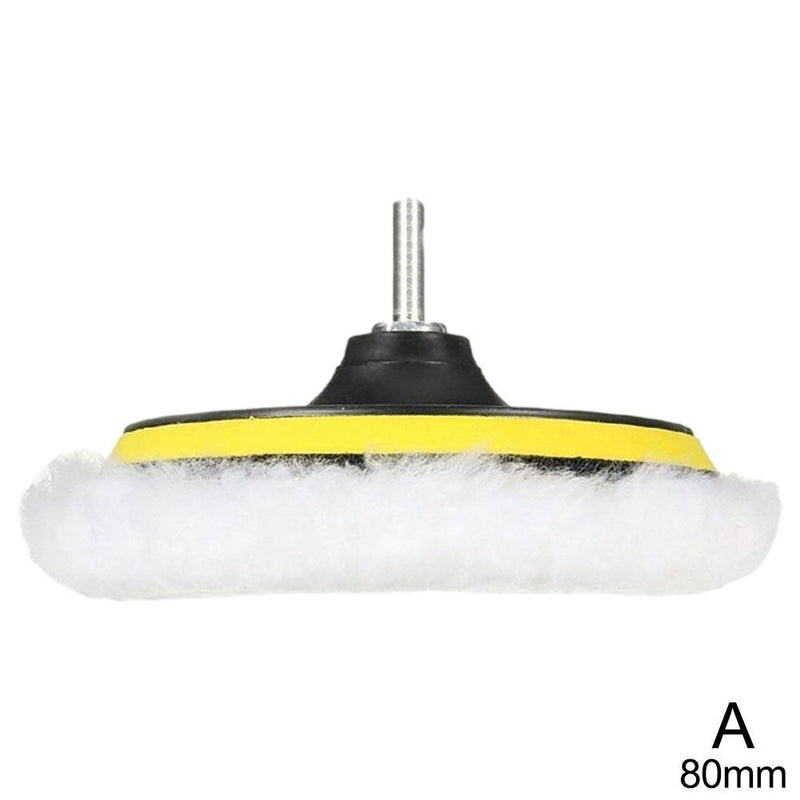 Universal 3/4" Wool Car Polishing Pad – M10/M14 Compatible Buffing Disc for Waxing & Detailing