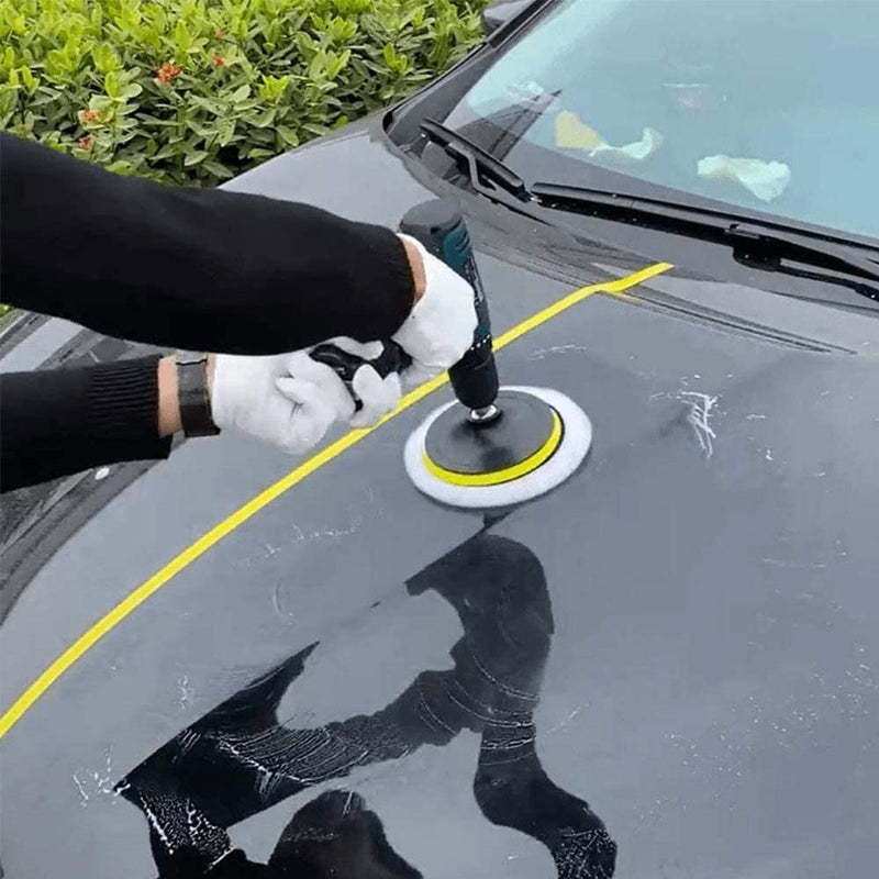 Universal 3/4" Wool Car Polishing Pad – M10/M14 Compatible Buffing Disc for Waxing & Detailing