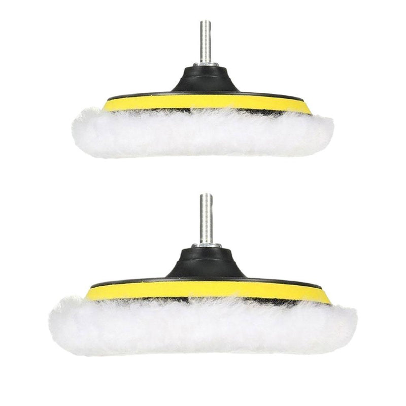 Universal 3/4" Wool Car Polishing Pad – M10/M14 Compatible Buffing Disc for Waxing & Detailing
