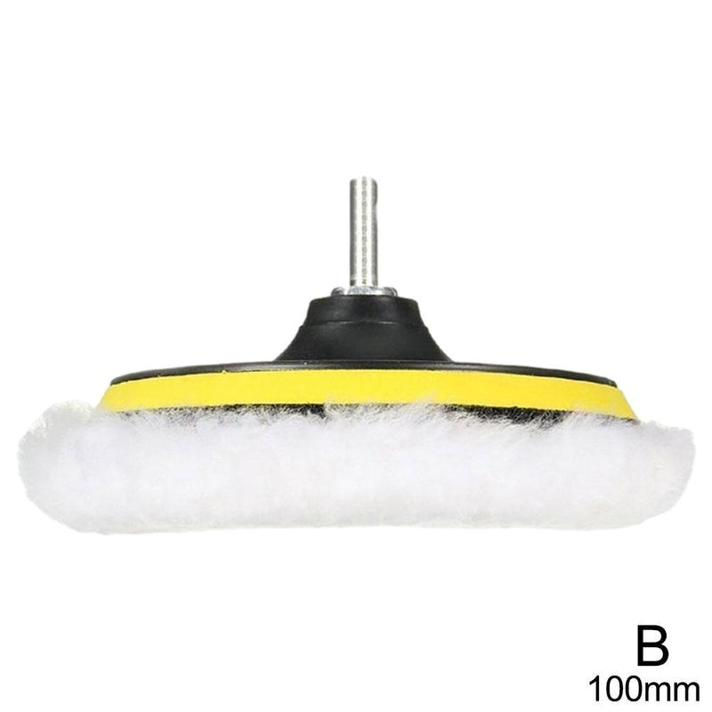 Universal 3/4" Wool Car Polishing Pad – M10/M14 Compatible Buffing Disc for Waxing & Detailing