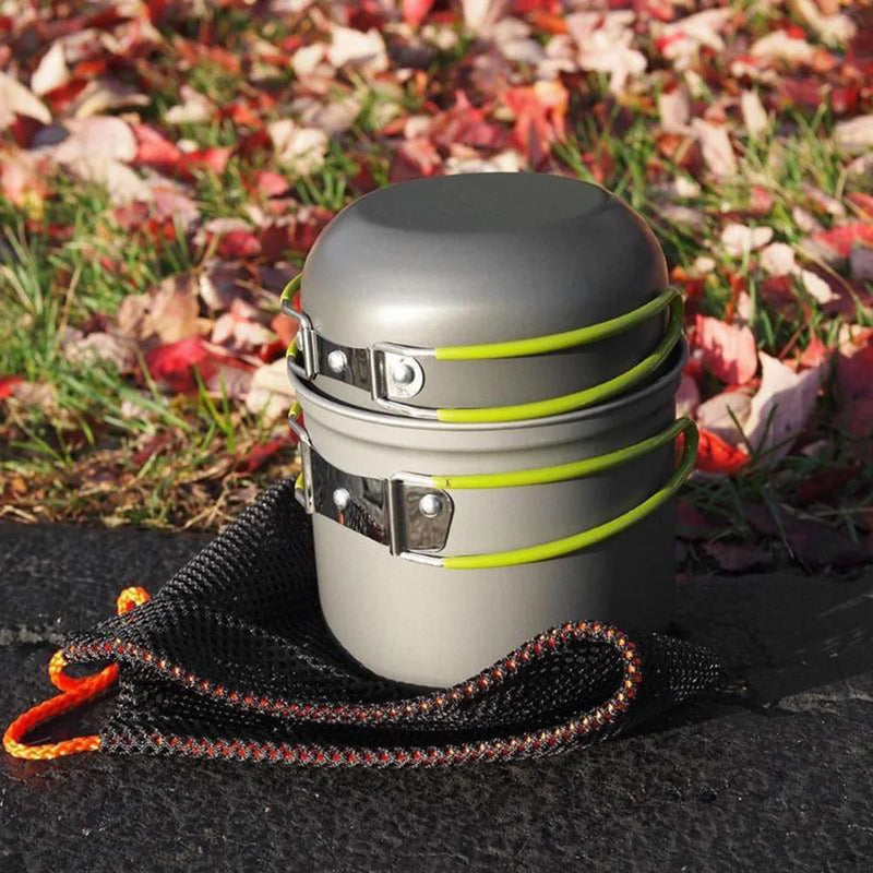 Ultralight Camping Cookware Set 🍳🥾 | Portable Outdoor Pots & Tableware for Hiking & Backpacking