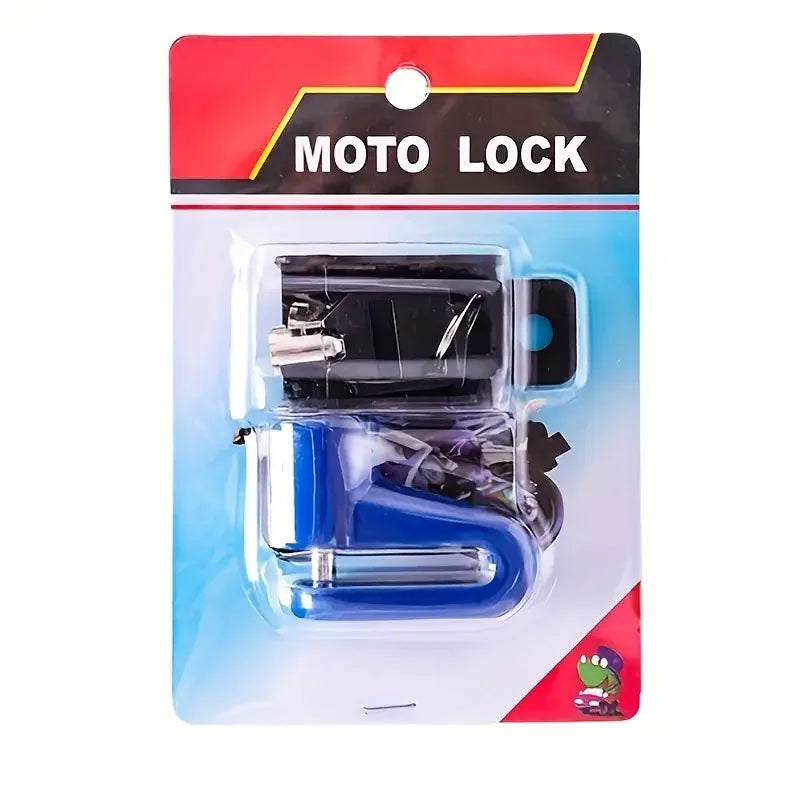 🔒 Motorcycle Disc Brake Lock – Heavy-Duty Anti-Theft Security for Bikes & Motorcycles | No Battery Needed | 2 Keys Included