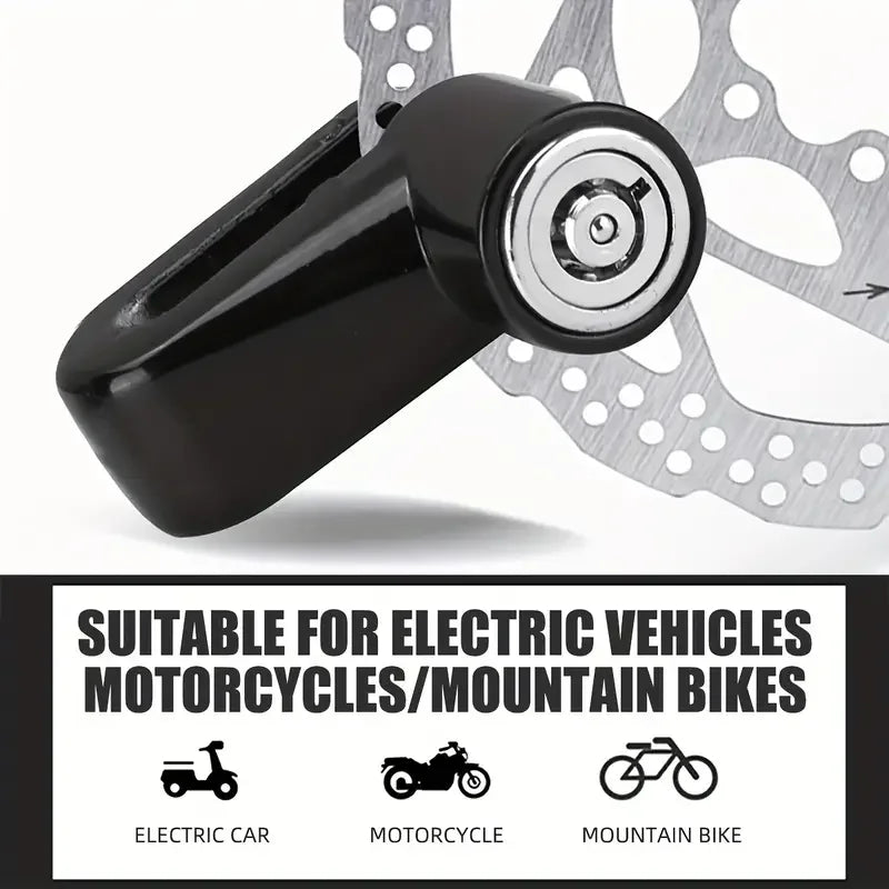 🔒 Motorcycle Disc Brake Lock – Heavy-Duty Anti-Theft Security for Bikes & Motorcycles | No Battery Needed | 2 Keys Included