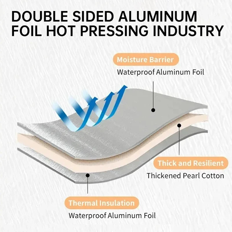 Waterproof Outdoor Picnic Mat 🏕️ | Double-Sided Aluminum Camping & Beach Blanket