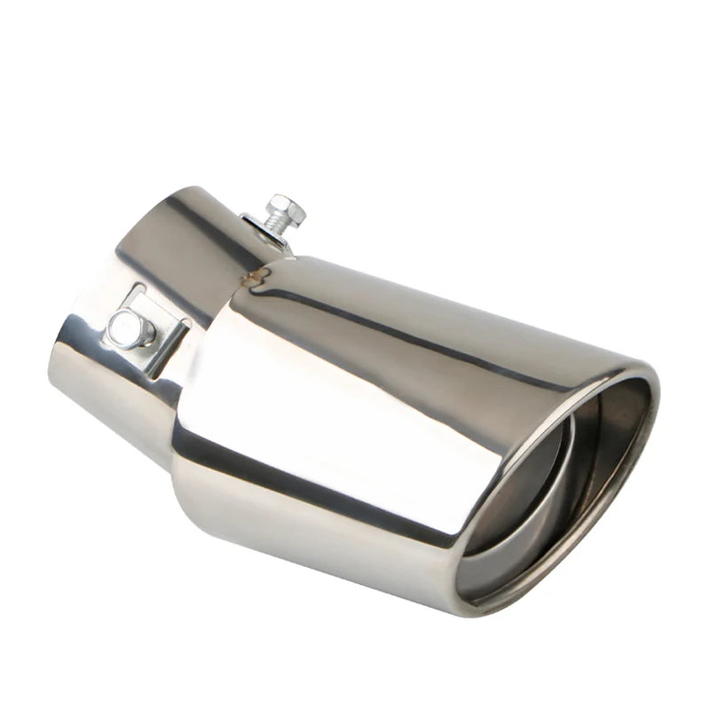 2.5" Stainless Steel Chrome Exhaust Tip for Cars - Universal Muffler Tailpipe Tip Upgrade