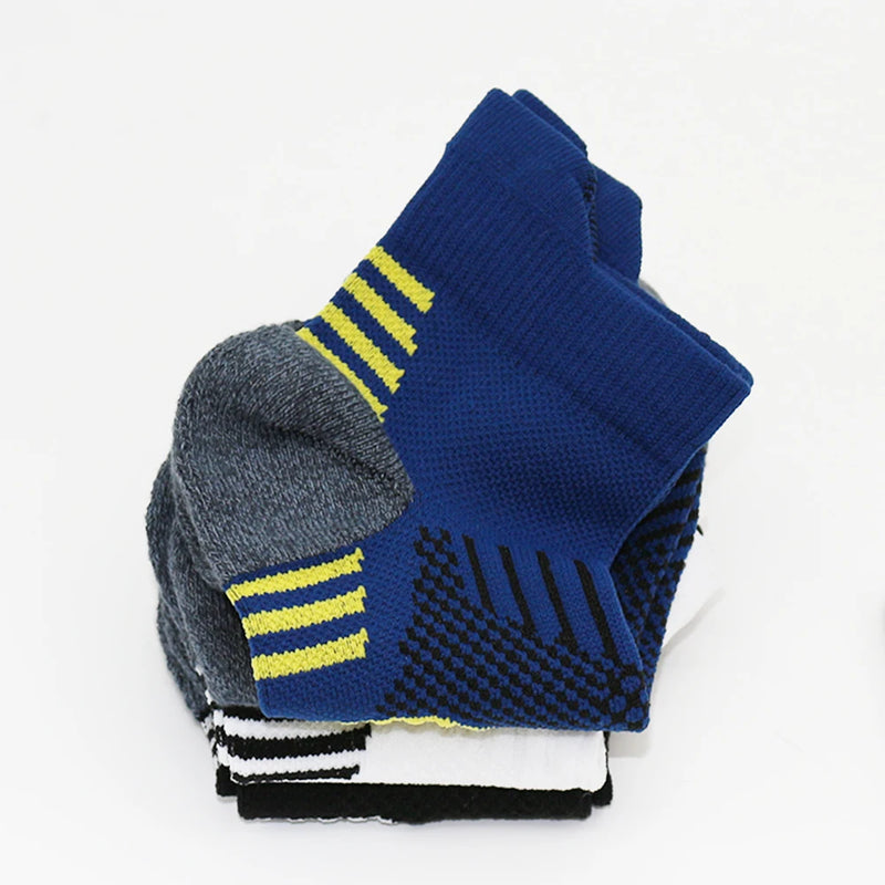 3 Pairs Non-Slip Quick-Drying Fitness & Running Socks for Men & Women - Basketball Training Socks 🏃‍♂️🏀