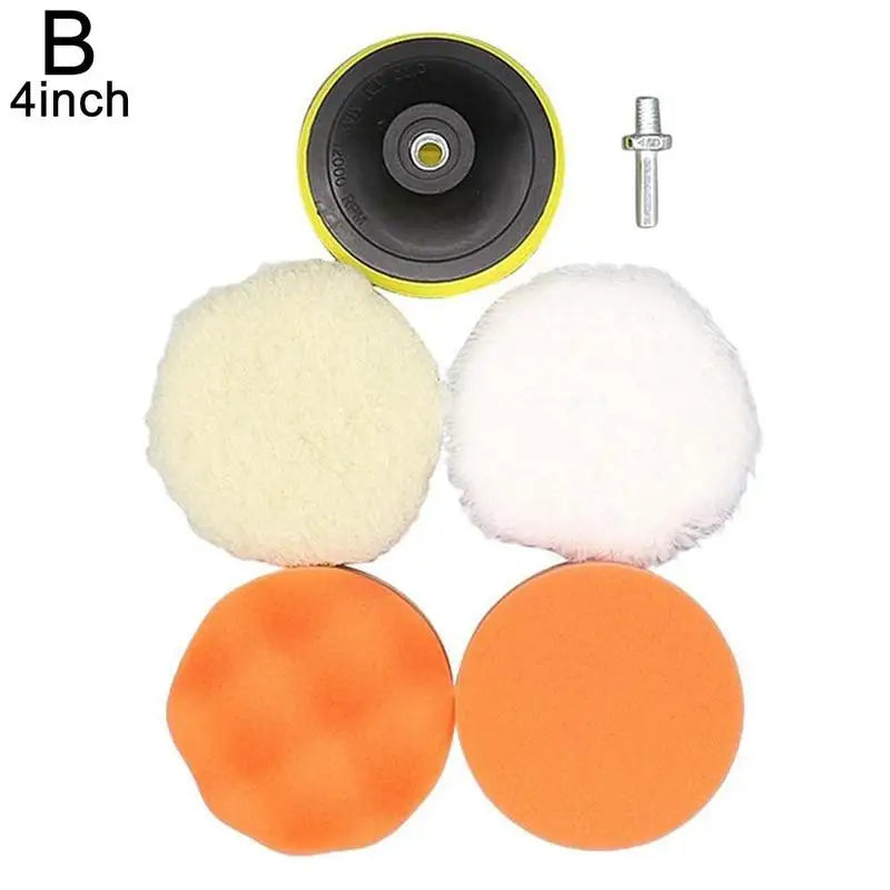 Universal 3/4" Wool Car Polishing Pad – M10/M14 Compatible Buffing Disc for Waxing & Detailing