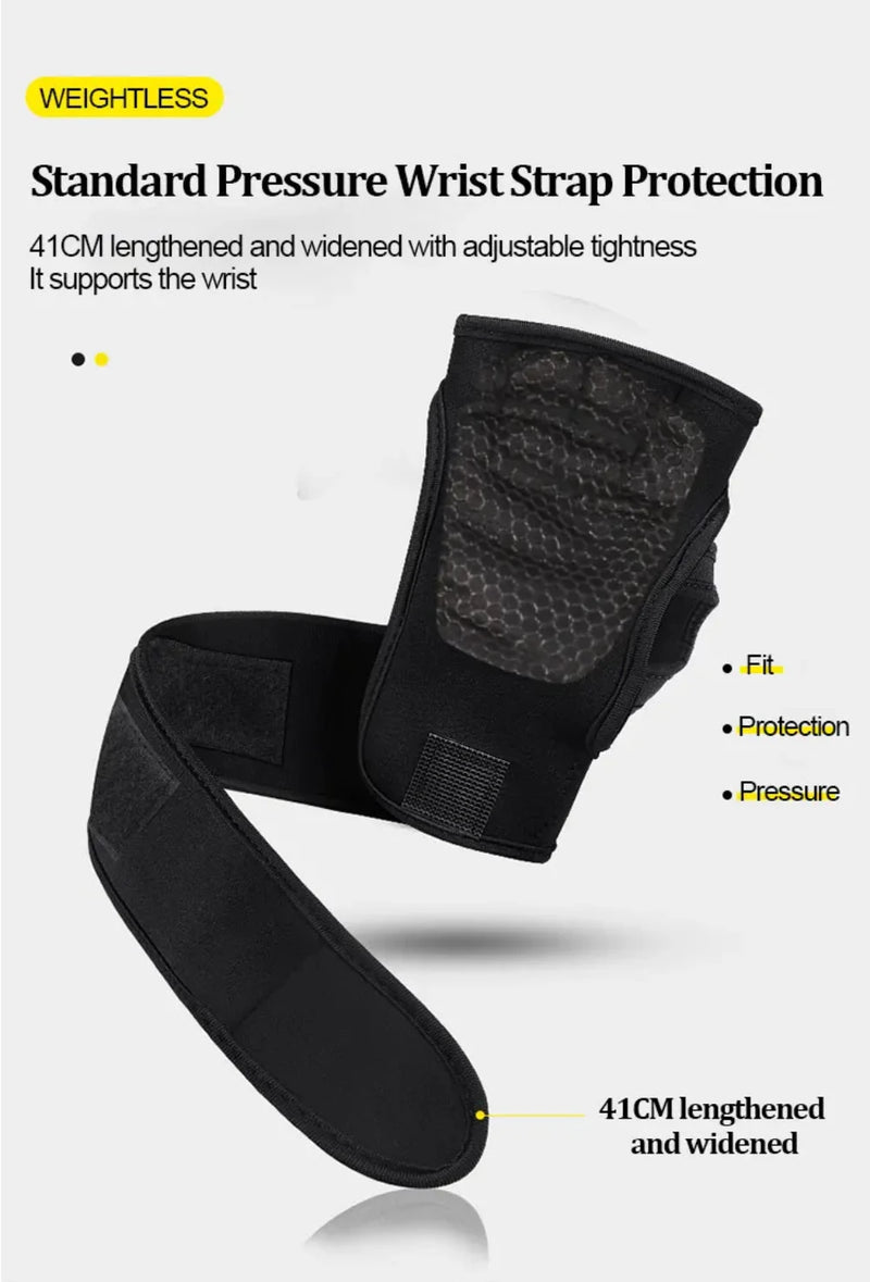 🔥 ProGrip™ Workout Gloves – Wrist Support & Palm Protection for Gym, Fitness, and Weightlifting 💪