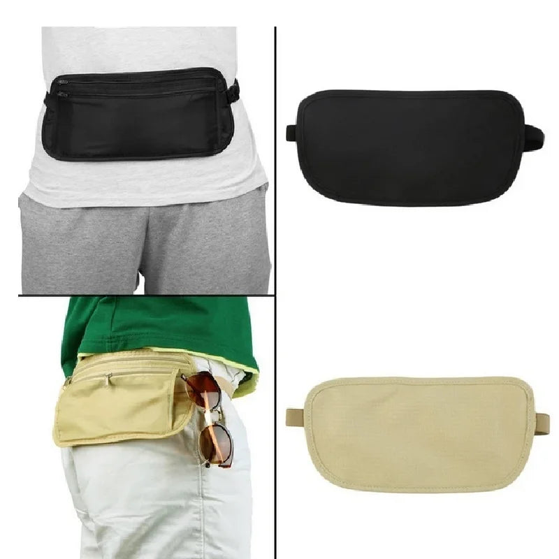 Invisible Travel Money Belt 💼 | Hidden Waist Bag for Running, Hiking & Travel 🏃✈️