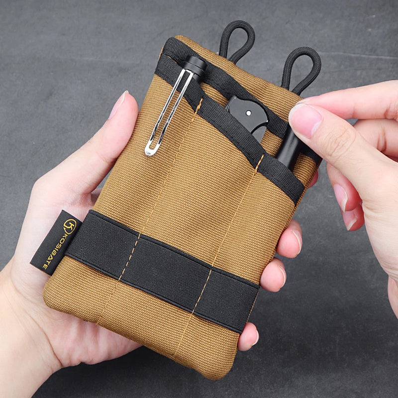 🧭 Compact EDC Organizer Pouch – Tactical Pocket Bag for Camping, Hiking & Everyday Carry