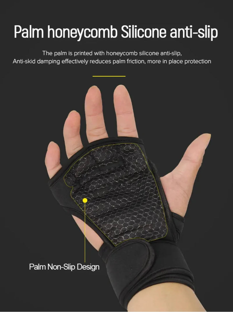 🔥 ProGrip™ Workout Gloves – Wrist Support & Palm Protection for Gym, Fitness, and Weightlifting 💪