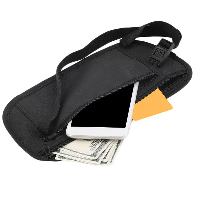 Invisible Travel Money Belt 💼 | Hidden Waist Bag for Running, Hiking & Travel 🏃✈️