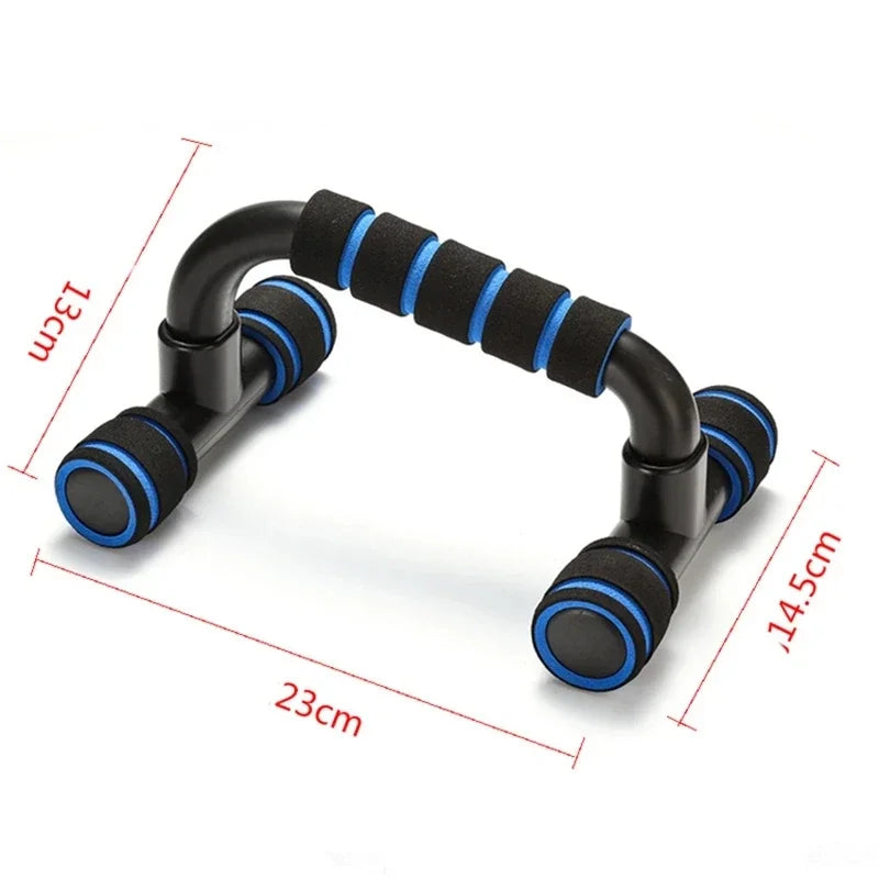 U-Shaped Push-up Rack with Hand Sponge Grip – Fitness Equipment for Home Gym & Muscle Training 💪