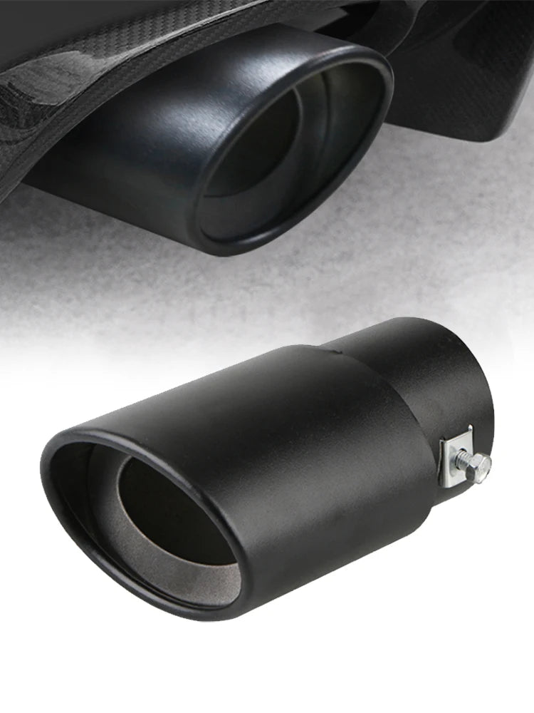 2.5" Stainless Steel Chrome Exhaust Tip for Cars - Universal Muffler Tailpipe Tip Upgrade