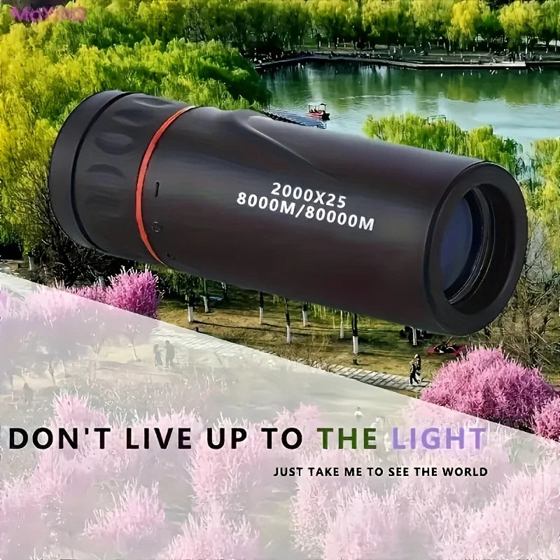 2000X25 HD Monocular Telescope – Compact & Portable Scope for Travel, Hunting, Concerts & Fishing 🔭