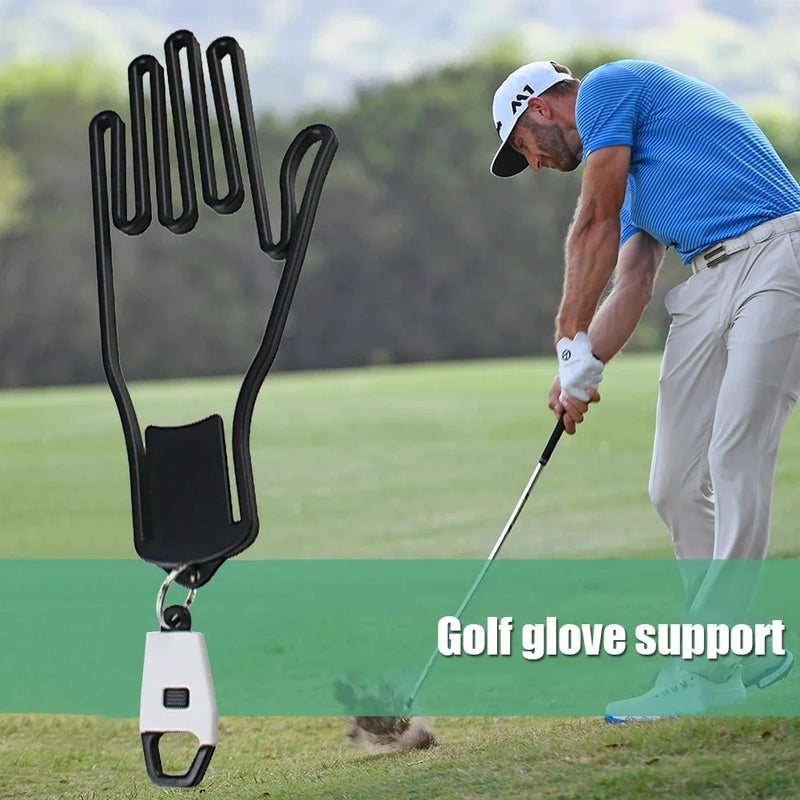 Golf Glove Holder Rack ⛳ | Portable Plastic Glove Hanger with Keychain – Glove Display & Support Stand