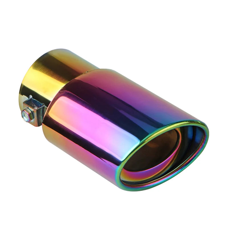 2.5" Stainless Steel Chrome Exhaust Tip for Cars - Universal Muffler Tailpipe Tip Upgrade