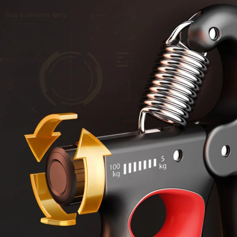 💪 Adjustable Hand Grip Strengthener 5-100kg | Wrist & Forearm Exerciser for Gym & Recovery