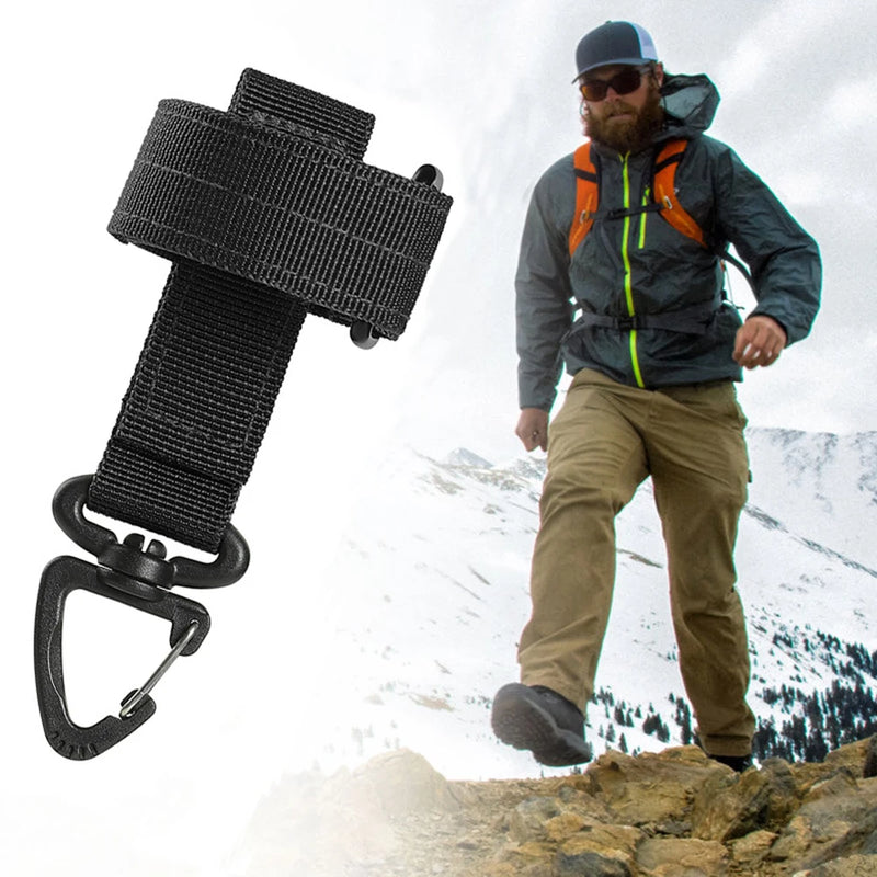 🔥 Tactical Glove Clip Hook – Heavy-Duty Outdoor Glove Holder for Work, Camping, Climbing 🧤⛺