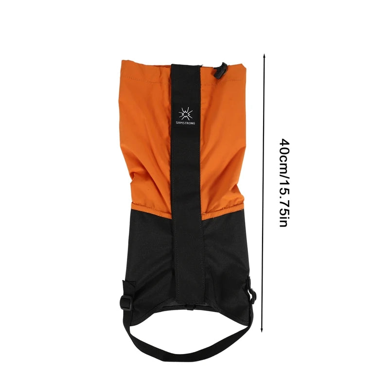 Waterproof Hiking Leg Gaiters – Long Tube Leg Covers with Elastic Strap for Outdoor, Skiing & Climbing Protection 🏔️💧