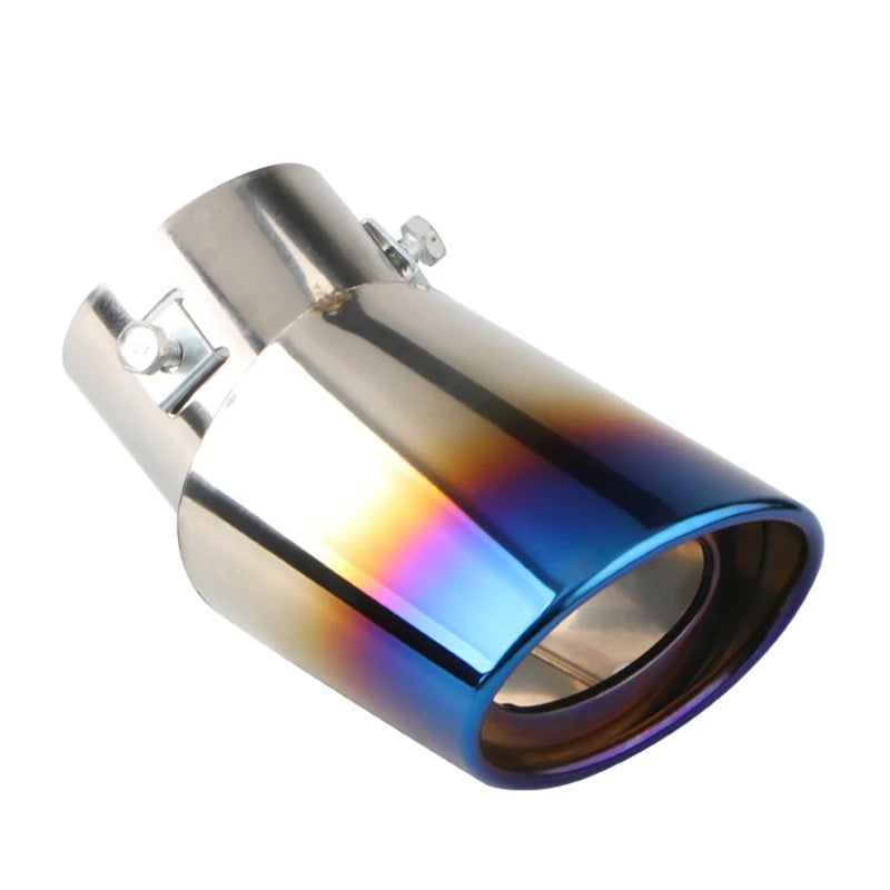 2.5" Stainless Steel Chrome Exhaust Tip for Cars - Universal Muffler Tailpipe Tip Upgrade