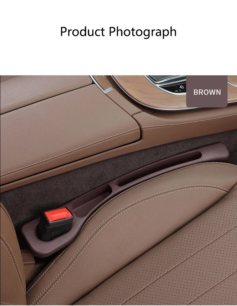 2pcs Car Seat Gap Filler Organizer Waterproof Car Seat Gap Plug Strip with 2 Grooves – Auto Interior Accessories 🚗