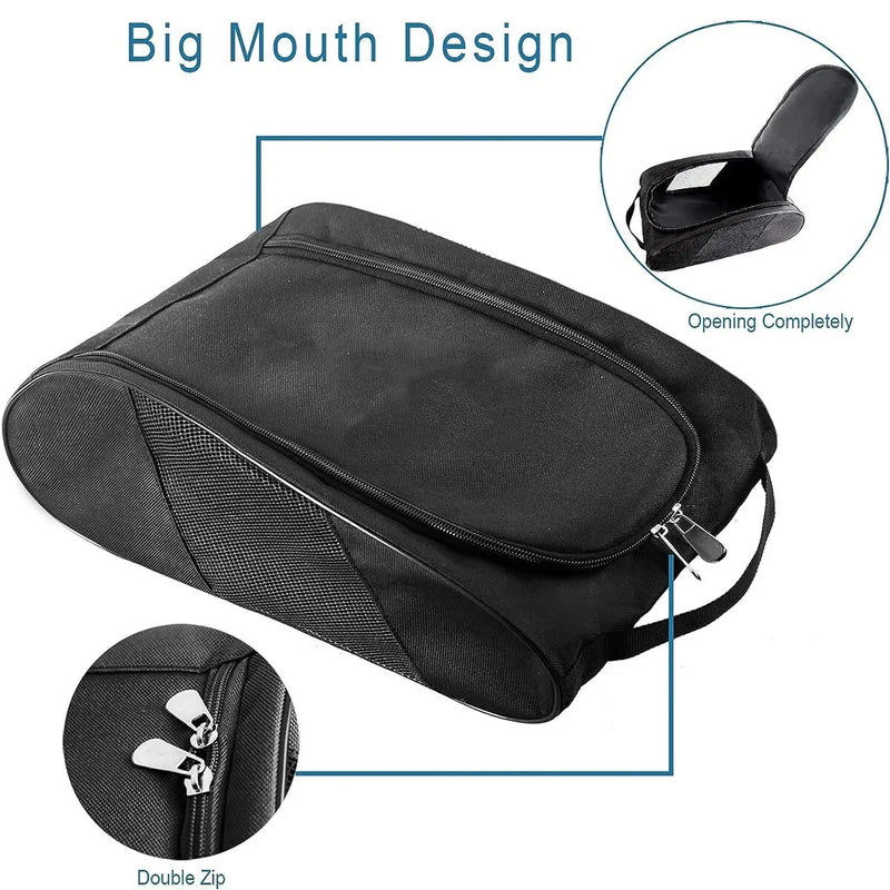 Portable Sports Shoe Bag 🏈⚽ – Waterproof Football, Golf & Basketball Boot Bag for Men, Women, Boys & Girls
