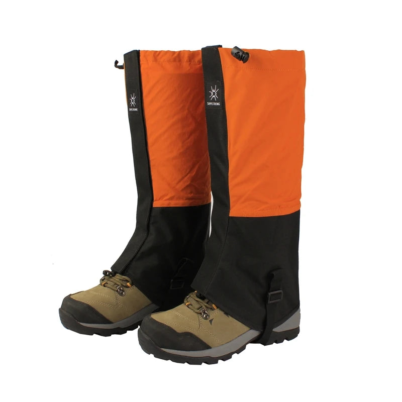 Waterproof Hiking Leg Gaiters – Long Tube Leg Covers with Elastic Strap for Outdoor, Skiing & Climbing Protection 🏔️💧