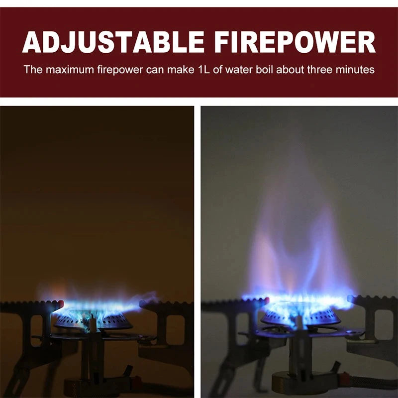 🔥 Portable Folding Camping Gas Stove – 3500W Outdoor Cooking Burner for Hiking, Backpacking & Picnic