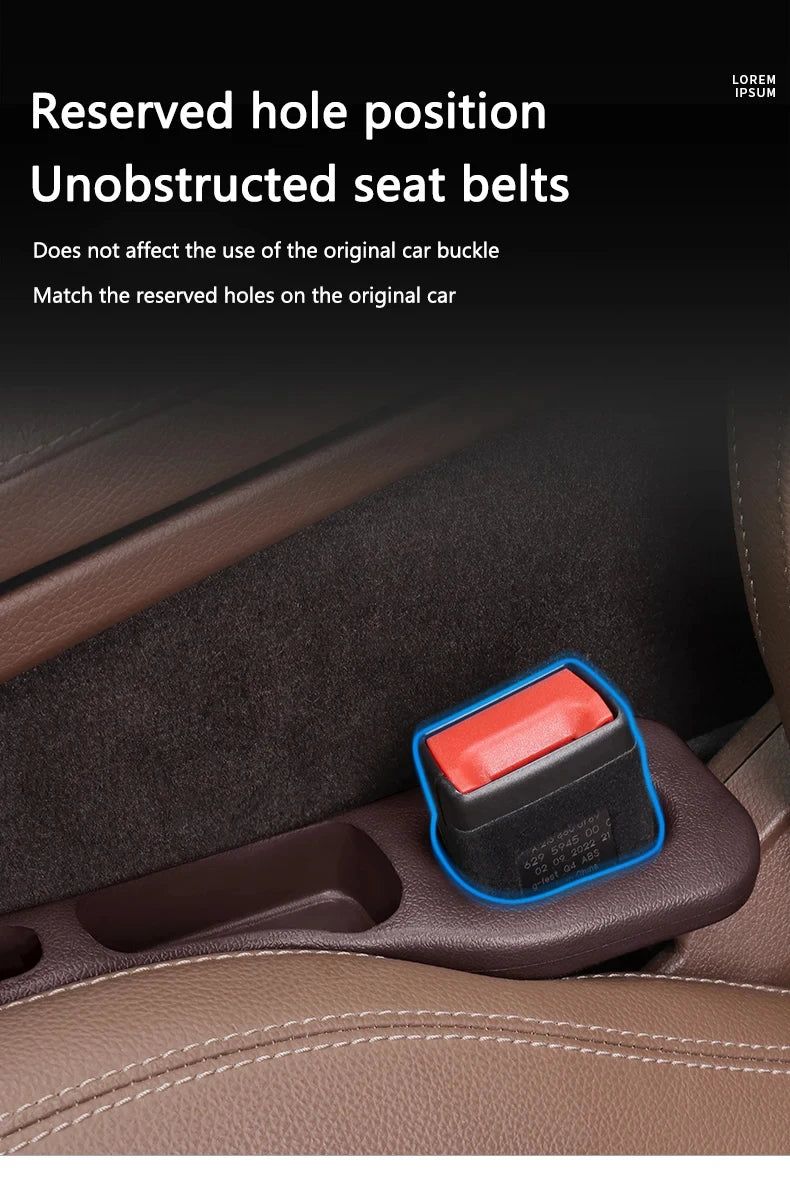 2pcs Car Seat Gap Filler Organizer Waterproof Car Seat Gap Plug Strip with 2 Grooves – Auto Interior Accessories 🚗
