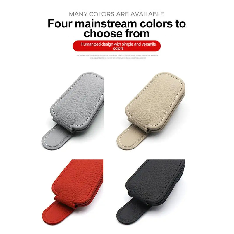 Universal Car Visor Sunglasses Clip & Organizer – Eyeglasses, Cards, Pen Holder