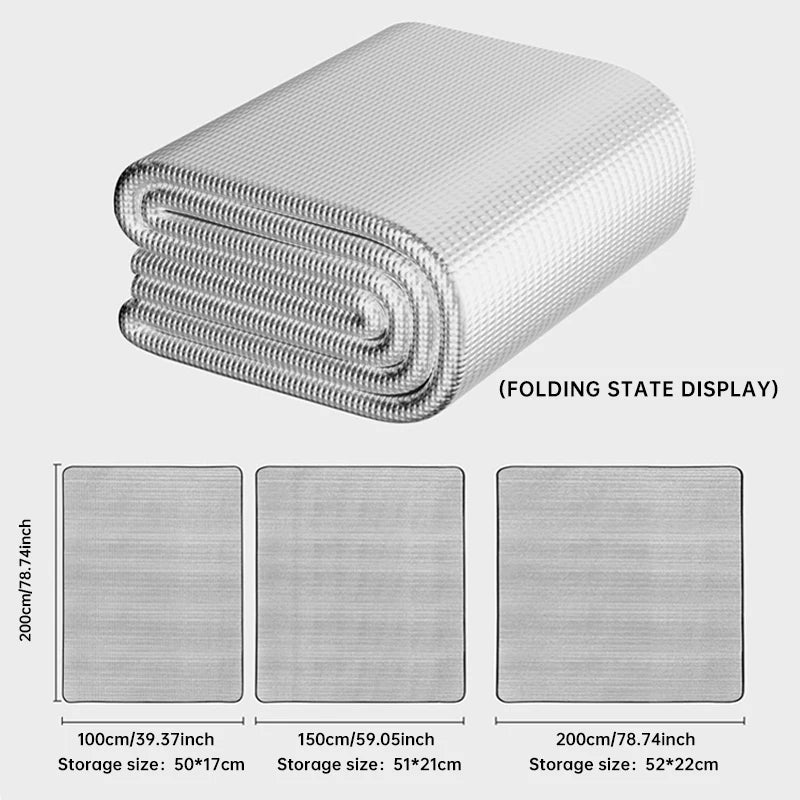Waterproof Outdoor Picnic Mat 🏕️ | Double-Sided Aluminum Camping & Beach Blanket