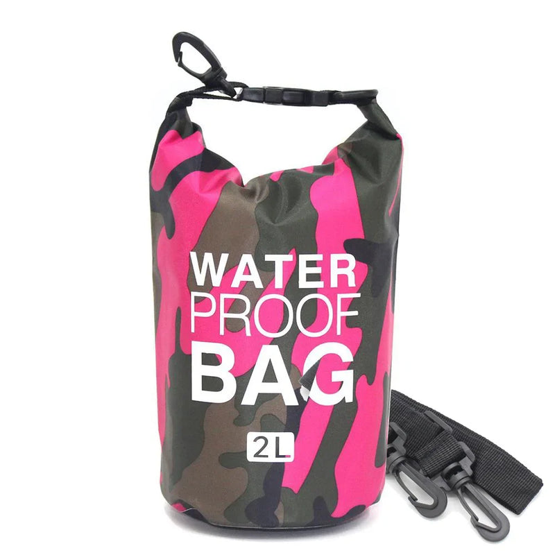 30L Camouflage Waterproof Dry Bag 🌊 | PVC-Coated Sack for Rafting, Trekking & Diving Adventures
