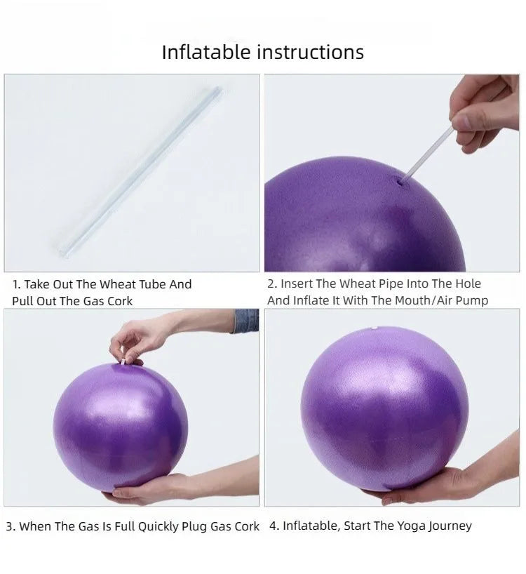 25CM Yoga Pilates Ball - Small Exercise & Therapy Balance Ball for Core Training 🧘‍♀️💪