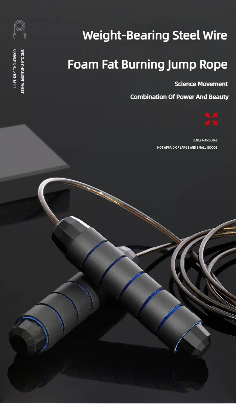 🔥 SpeedFit™ Adjustable Steel Wire Jump Rope – Tangle-Free Skipping Rope for Cardio & Home Workout