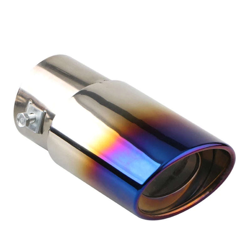2.5" Stainless Steel Chrome Exhaust Tip for Cars - Universal Muffler Tailpipe Tip Upgrade