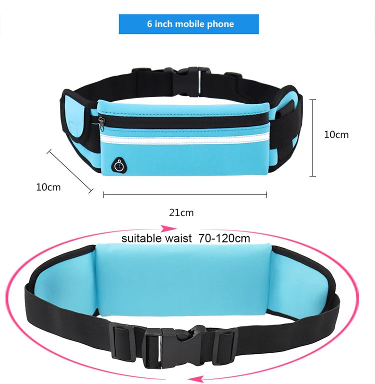 Running Waist Bag – Sports Fanny Pack for Women & Men 🏃‍♀️🏃‍♂️ | Phone Holder for Jogging, Gym, Cycling 🚴‍♀️