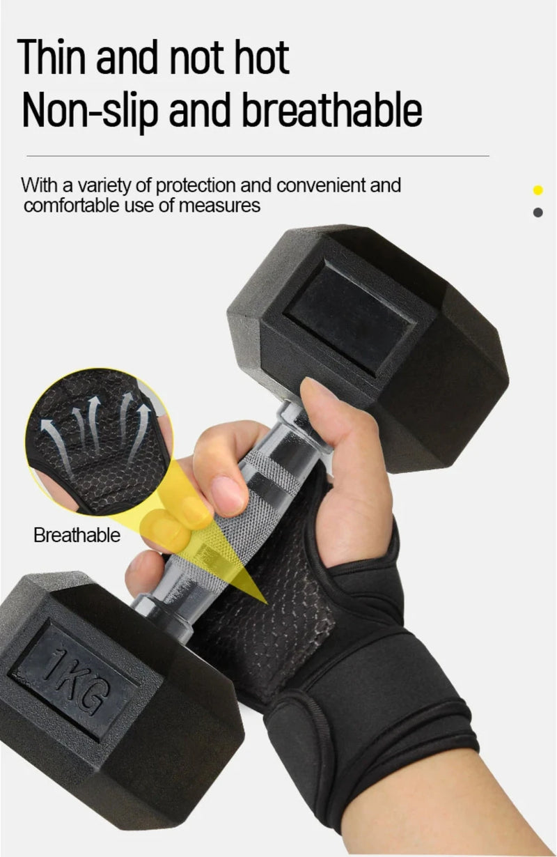 🔥 ProGrip™ Workout Gloves – Wrist Support & Palm Protection for Gym, Fitness, and Weightlifting 💪