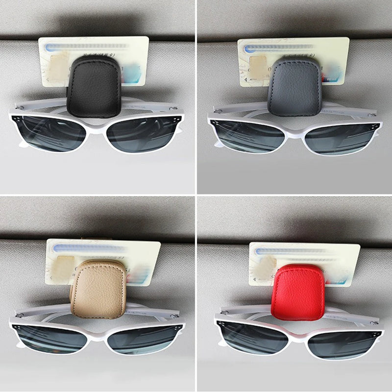 Universal Car Visor Sunglasses Clip & Organizer – Eyeglasses, Cards, Pen Holder