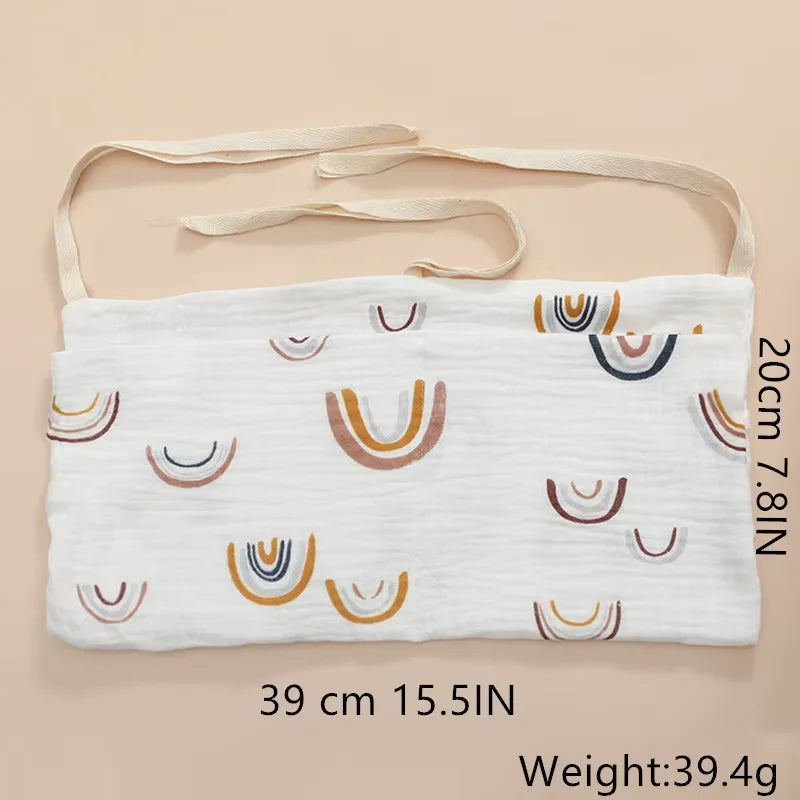 Baby Bedside Organizer 🍼 | Portable Diaper Caddy with Dual Pockets for Newborn Essentials