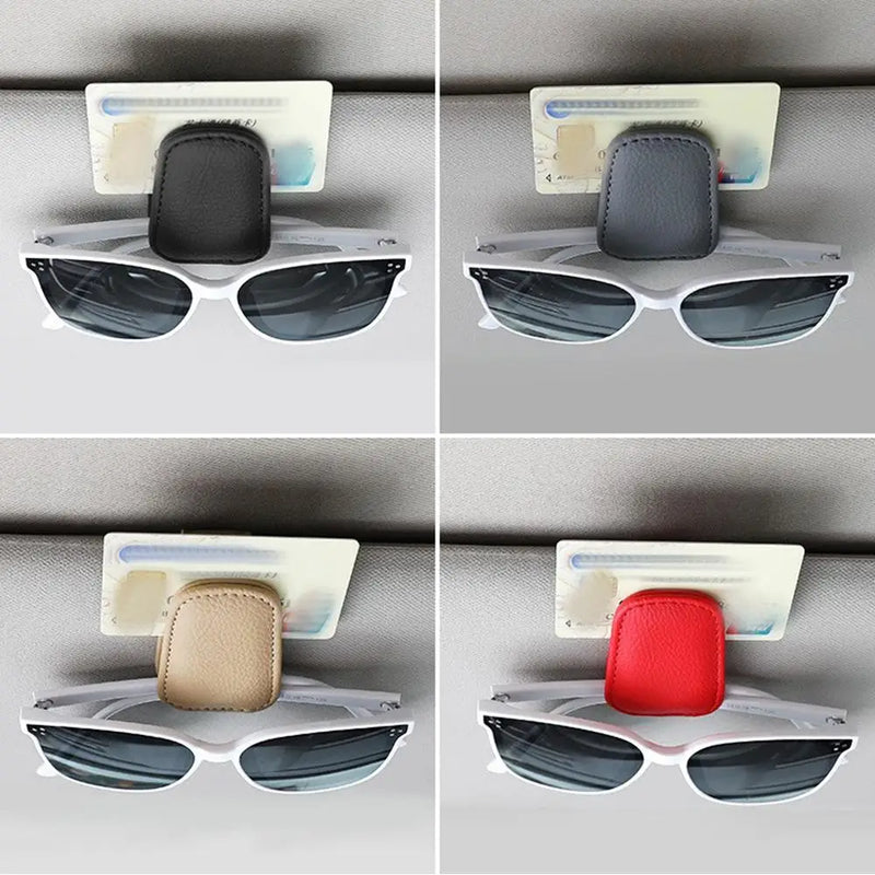 Universal Car Visor Sunglasses Clip & Organizer – Eyeglasses, Cards, Pen Holder