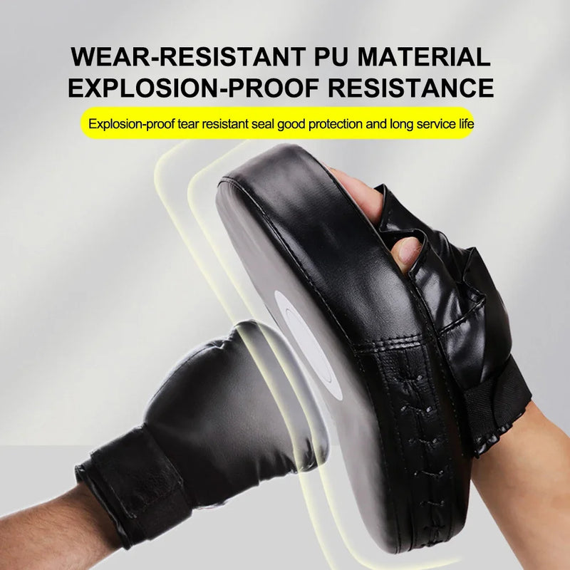 PU Leather Kickboxing Gloves & Punch Target Bag for MMA, Karate, Muay Thai & Sanda Training (Adults & Kids)