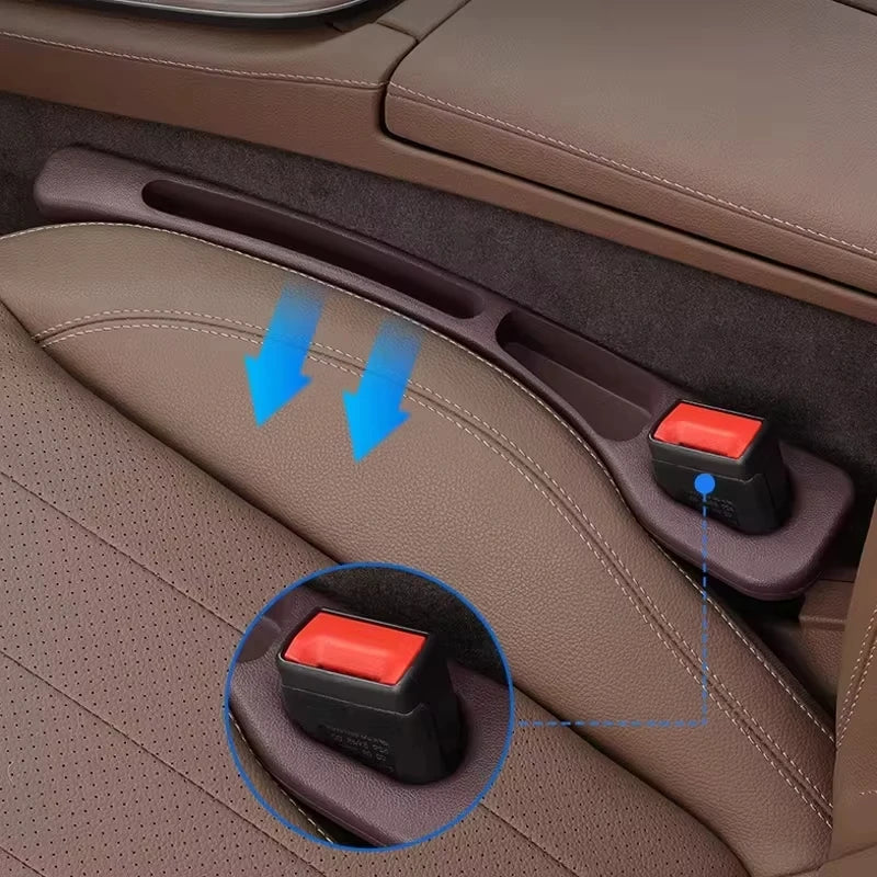 2pcs Car Seat Gap Filler Organizer Waterproof Car Seat Gap Plug Strip with 2 Grooves – Auto Interior Accessories 🚗
