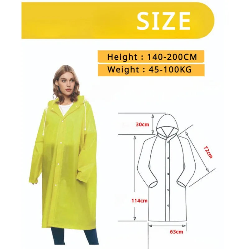 ClearShield™ Disposable Full-Body Raincoat – Unisex, Portable & Waterproof 🌧️🧥
