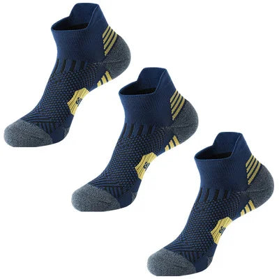 3 Pairs Non-Slip Quick-Drying Fitness & Running Socks for Men & Women - Basketball Training Socks 🏃‍♂️🏀